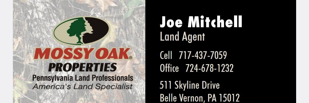 Joe Mitchell Mossy Oak Properties of Pennsylvania banner