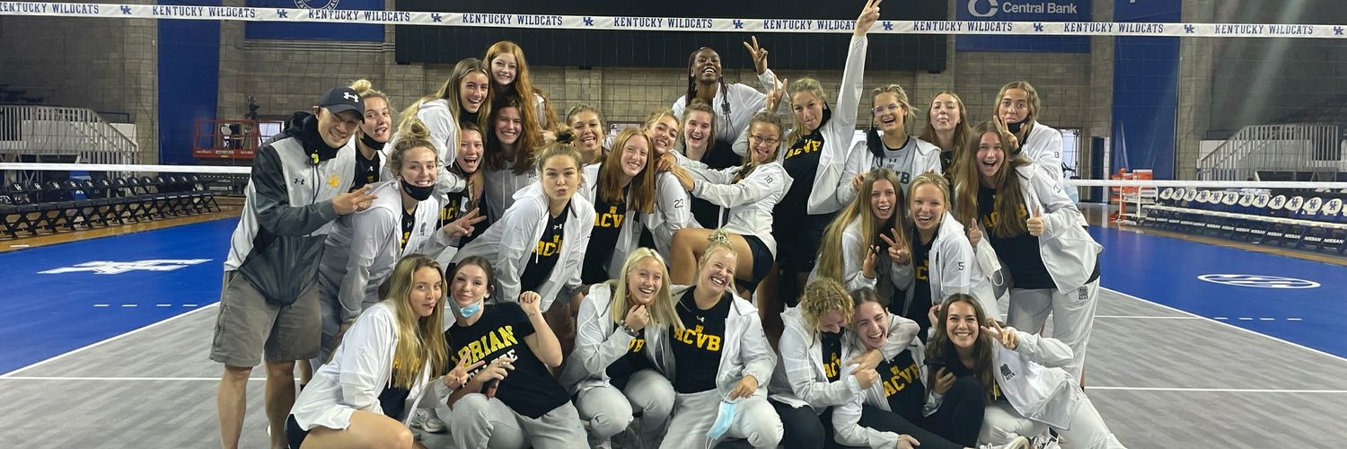 Adrian College WVB banner