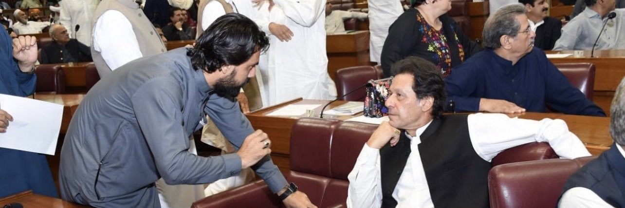 Shahid Khattak's banner