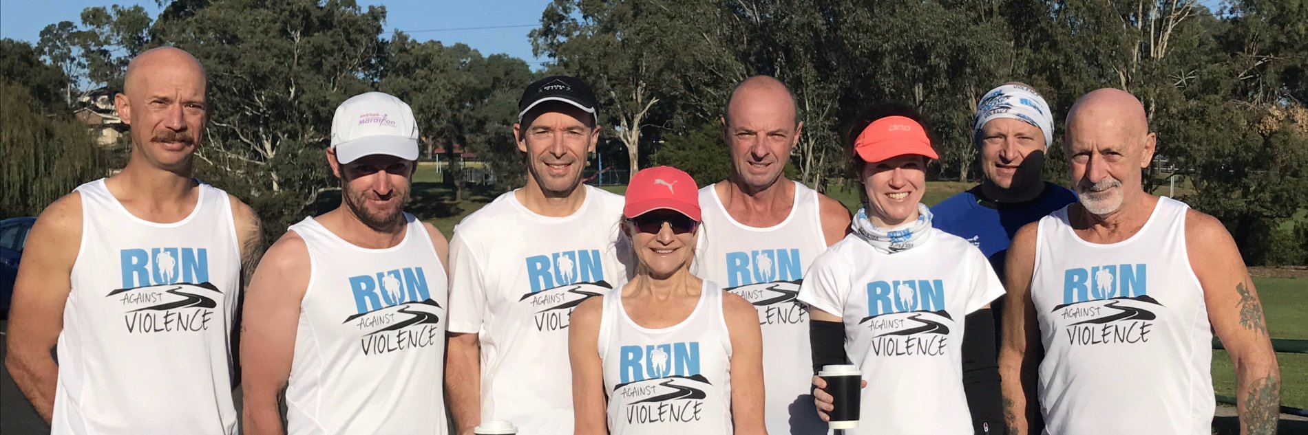 Run Against Violence banner