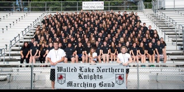 WLN Marching Band banner