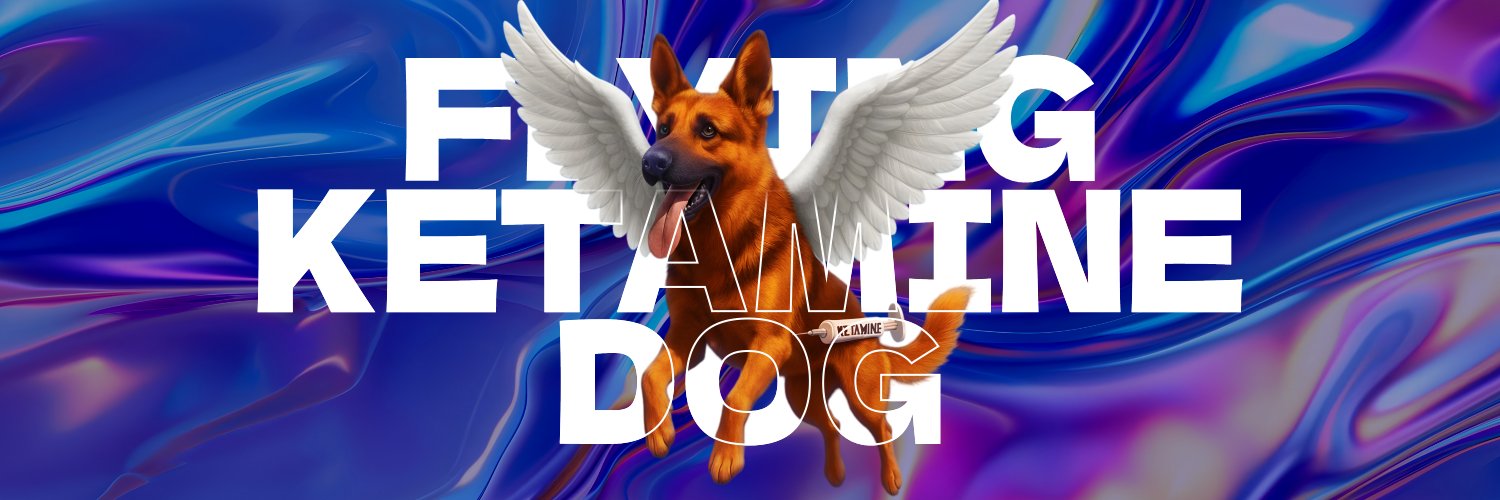 Flying Ketamine Dog banner