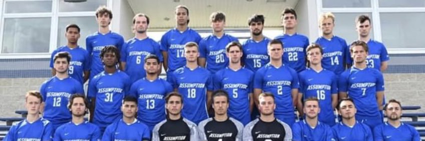 Assumption University Men's Soccer banner