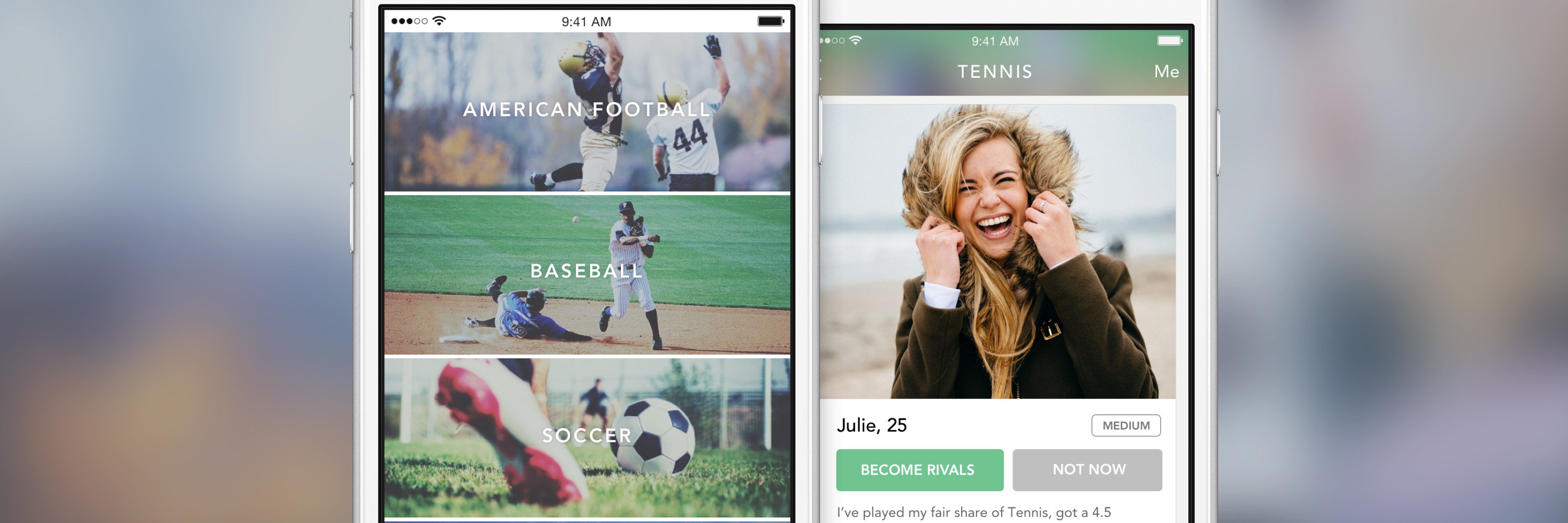 Sporty banner