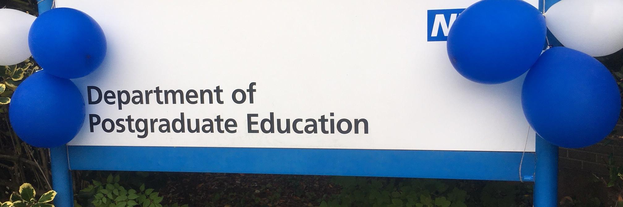 Postgrad Educ RCHT banner