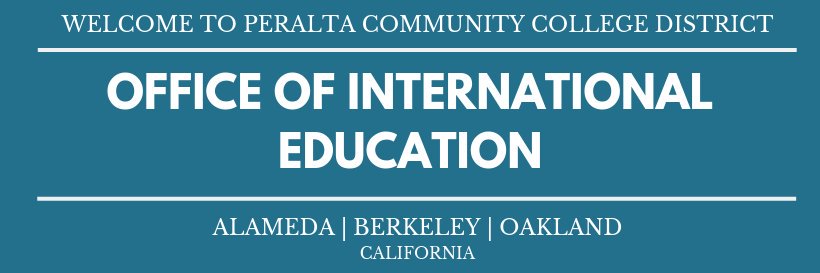 PCCD Office of International Education banner
