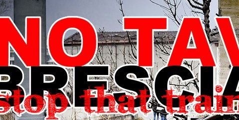 No Tav Brescia banner