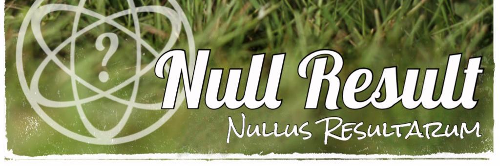 Null Result banner