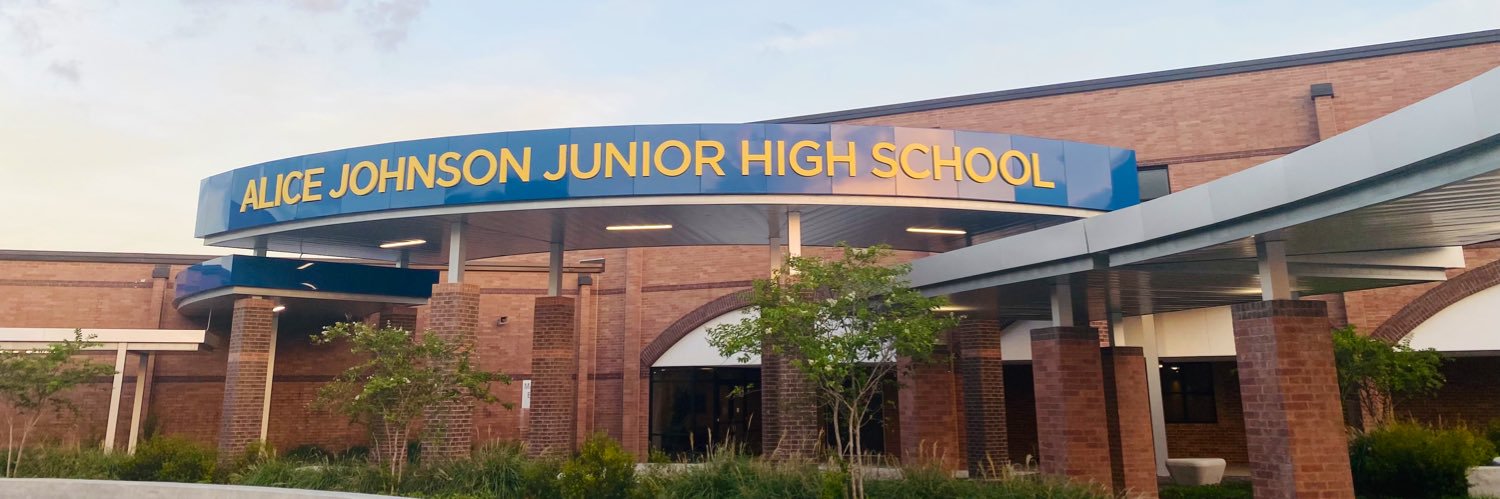 Alice Johnson Junior High School's banner