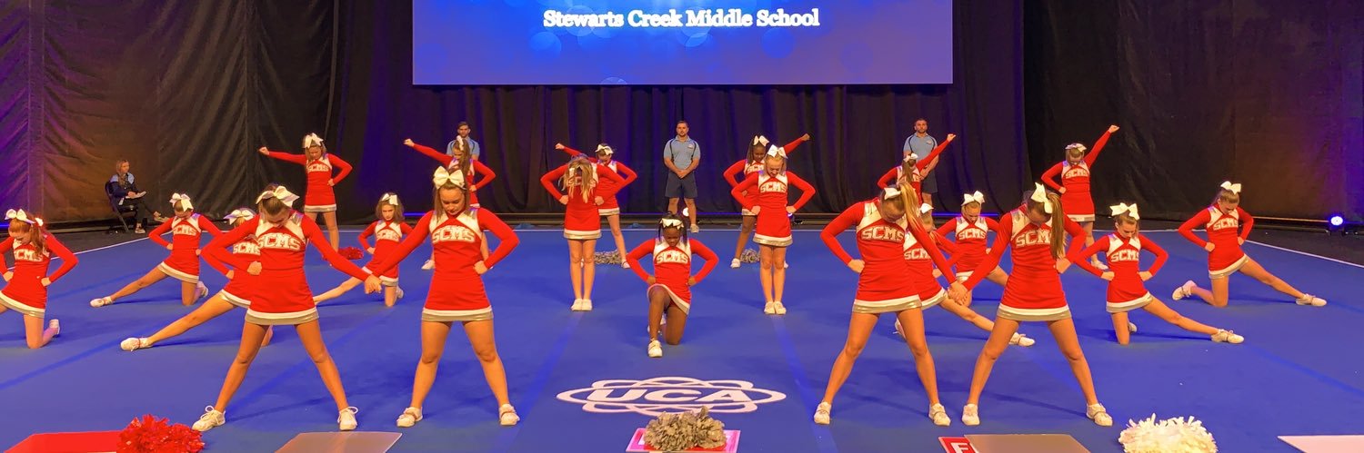 SCMS Cheerleading banner