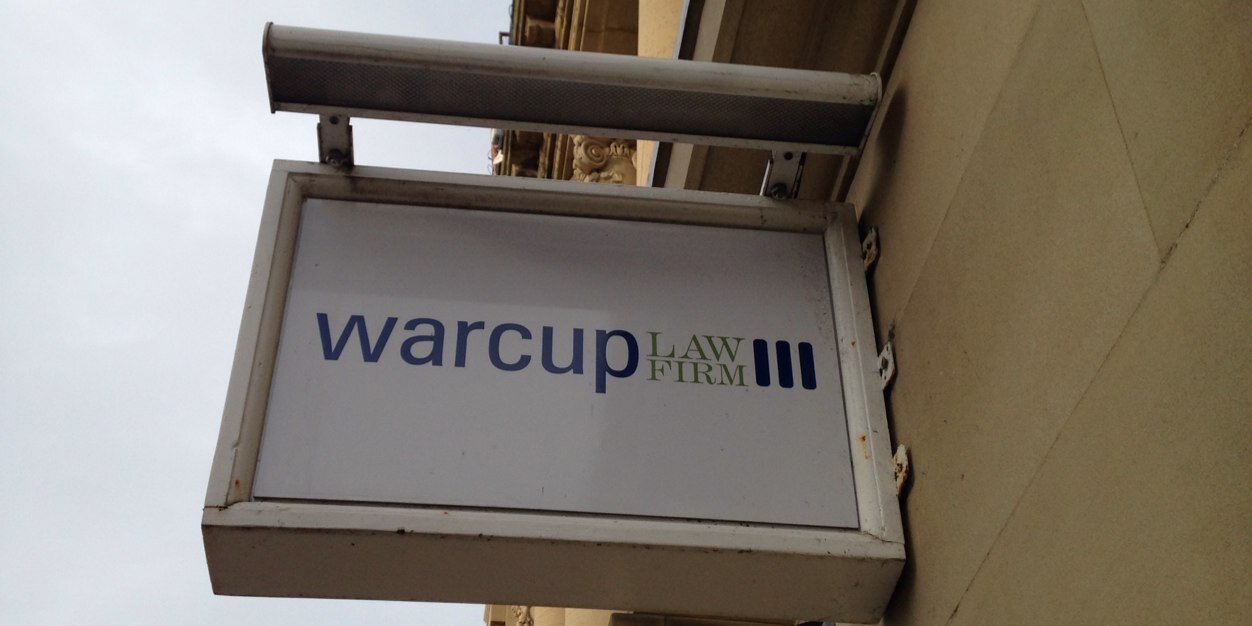 Warcup Law Firm banner