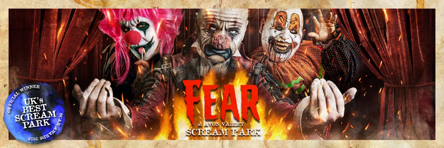 Fear Avon Valley Scream Park banner