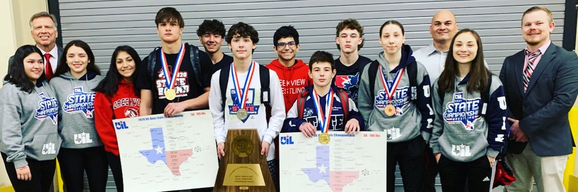 Creekview Wrestling banner