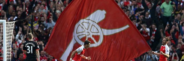 God Bless Arsenal banner