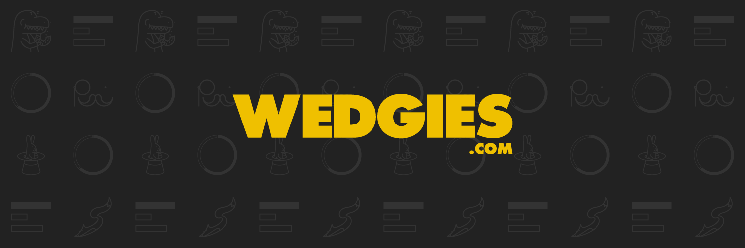 Twitter banner for @wedgies