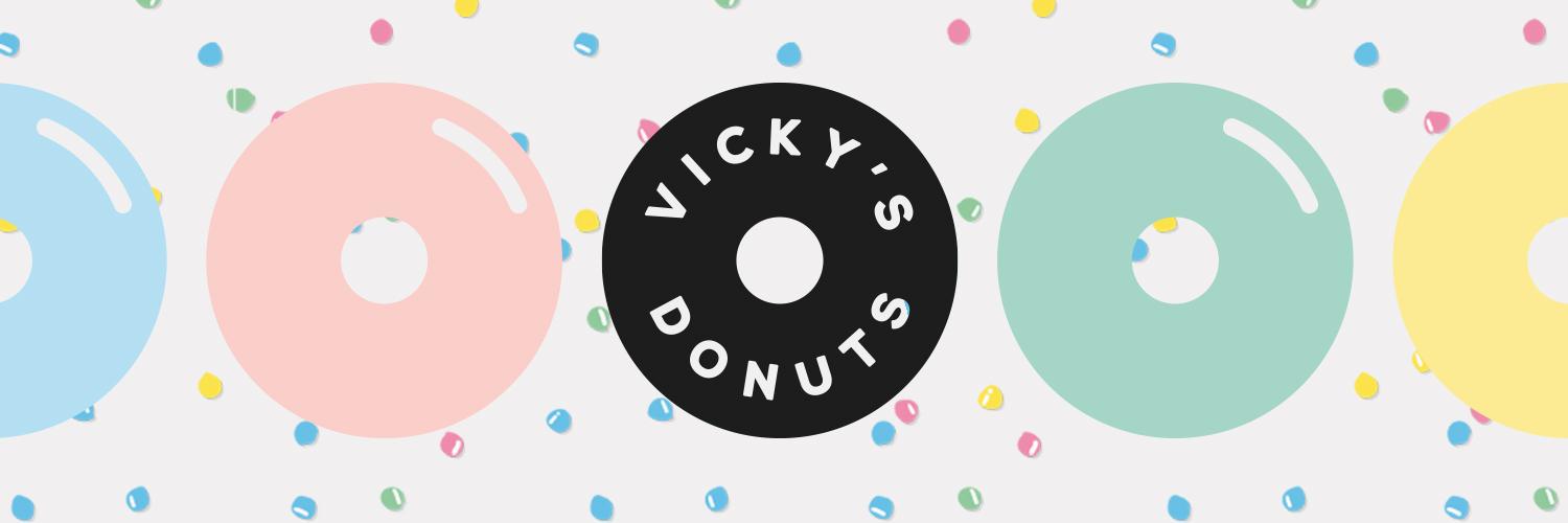 Vicky's Donuts banner