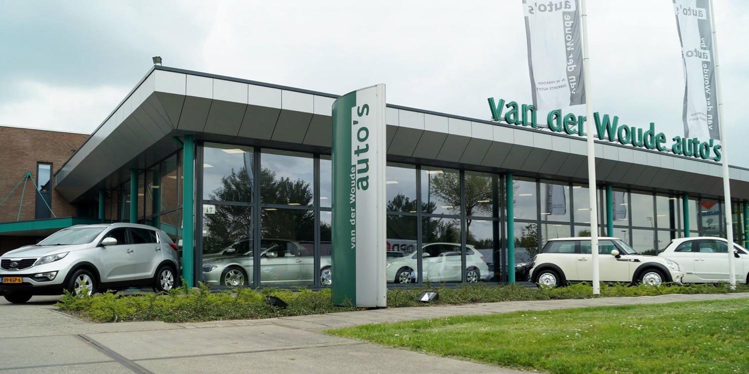 van der Woude auto's banner