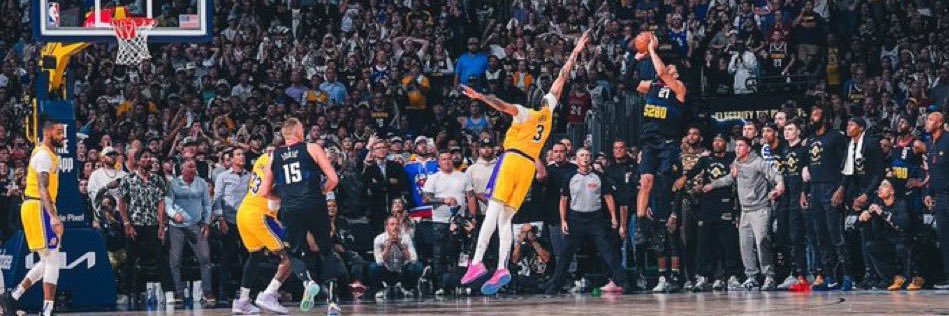 The best hooper in the 🌎 wears a Nuggets jersey. banner