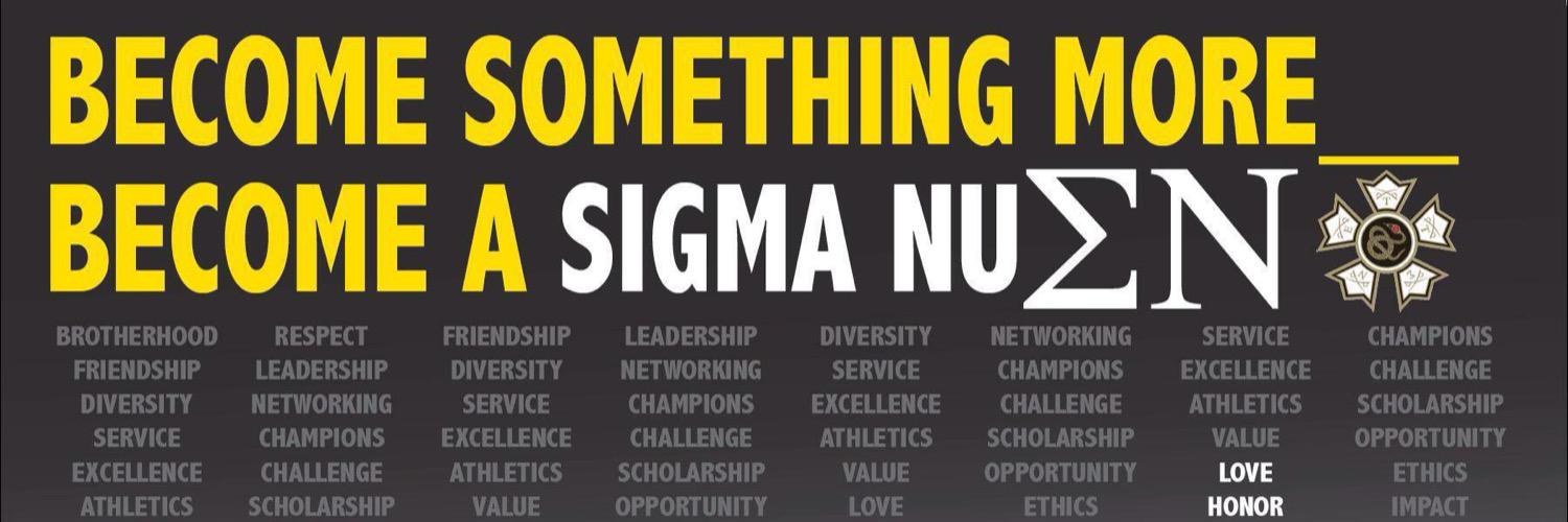 Sigma Nu at MSU banner