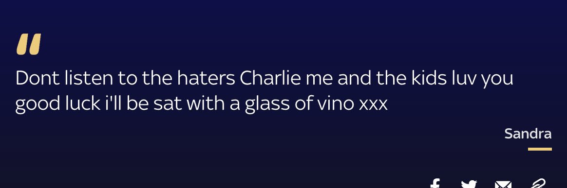 Charlie Taylor's banner