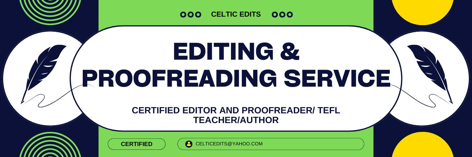 kelly. Editor. Author. Proofreader.'s banner