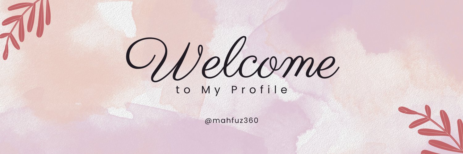 Twitter banner for @mahfuz360