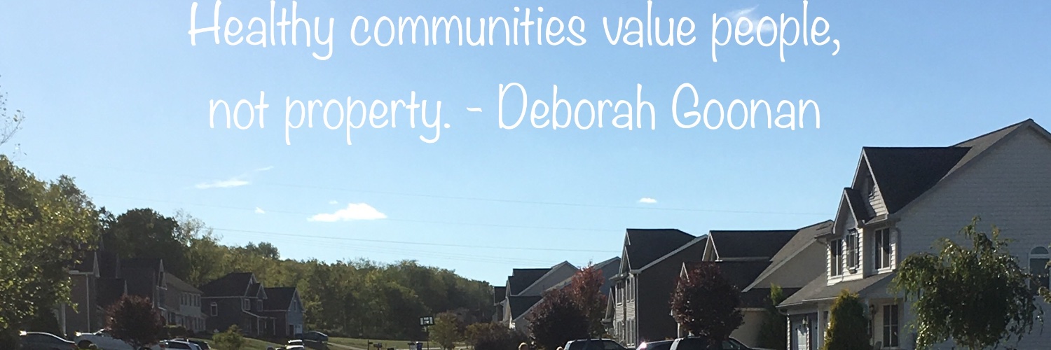 Deborah Goonan @ Independent American Communities banner
