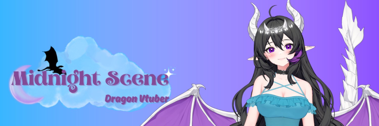 Midnight Scene - Dragon Vtuber - banner