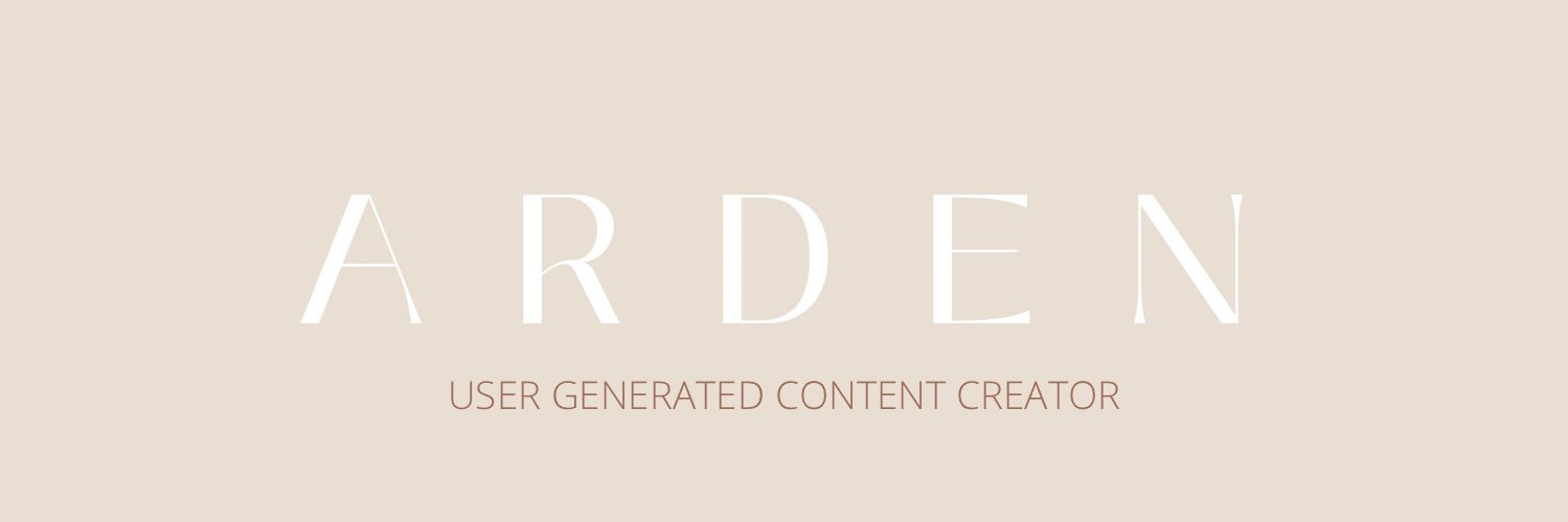 Arden | UGC Creator banner