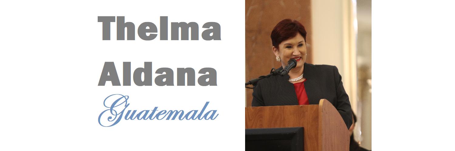 Thelma Aldana. Guatemala. Profile Banner