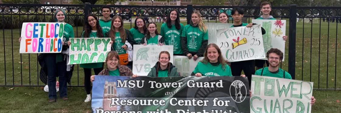 MSU Tower Guard banner