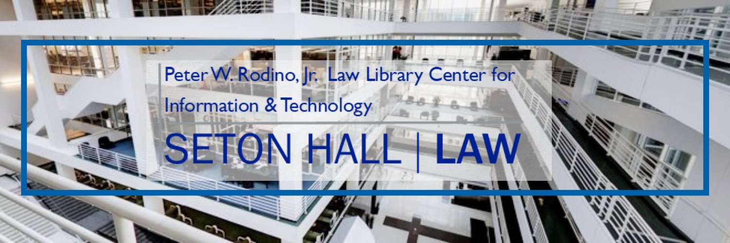 Rodino Center at Seton Hall Law banner