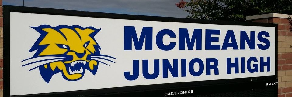 McMeans Junior High banner