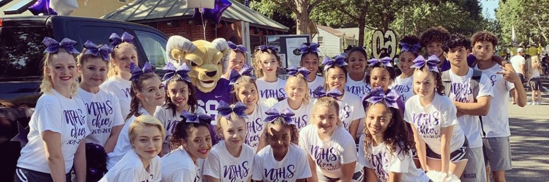 NTHS Varsity Cheer banner