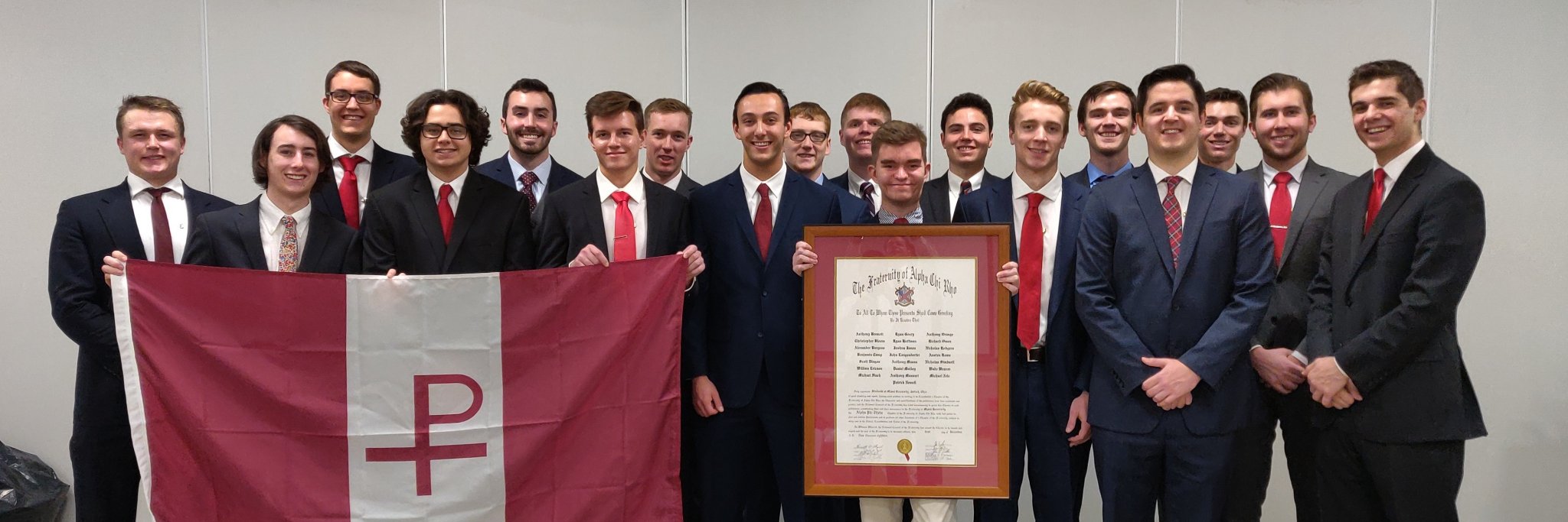 Alpha Chi Rho banner