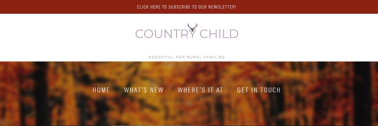 Country Child banner