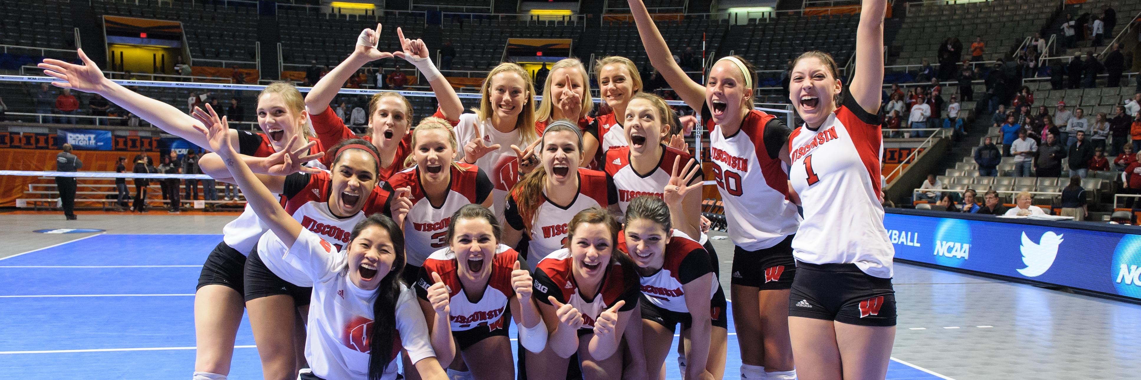 Wisconsin Volleyball banner