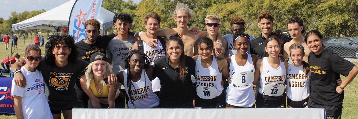 Cameron Cross Country & Track and Field banner
