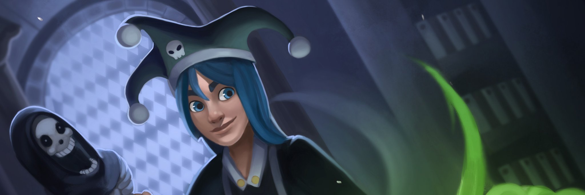 The Friendly Necromancer banner