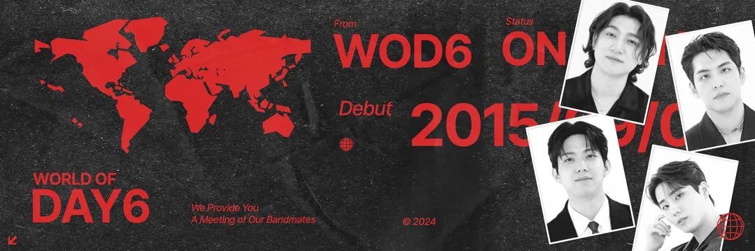 역사상 가장 위대한 밴드, 데이식스. banner