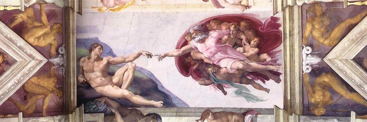 Сотворение адама история картины