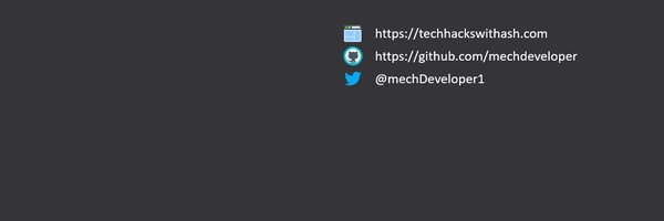 mechDeveloper1 Profile Banner