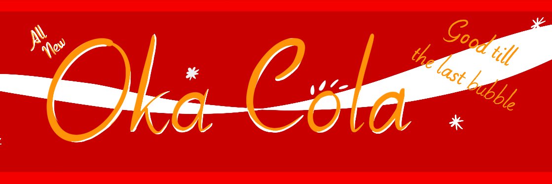 The Gay Oka Cola 🏳️‍🌈 banner