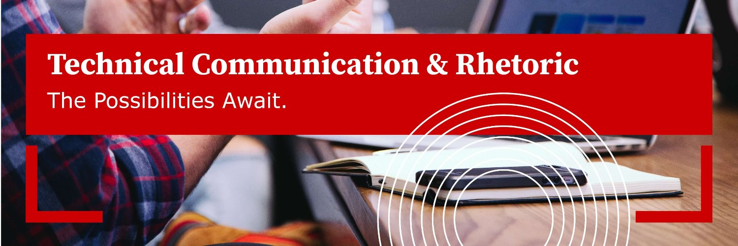 Tech Comm & Rhetoric at TTU banner