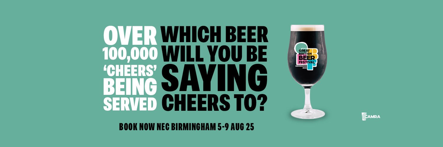 The Great British Beer Festival's banner