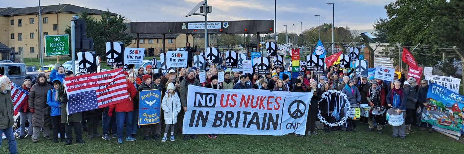 Campaign for Nuclear Disarmament's banner