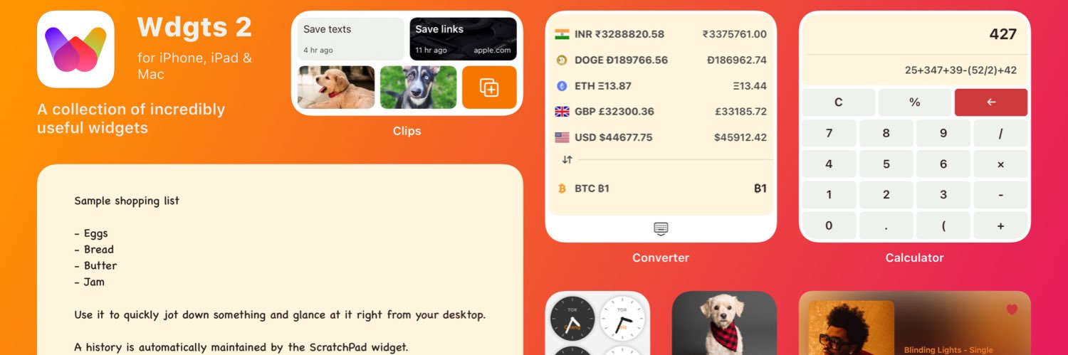 wdgtsapp's profile banner image