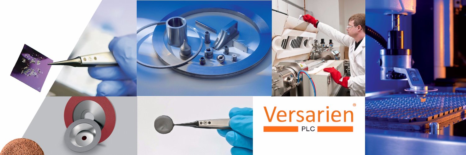 Versarien® plc banner