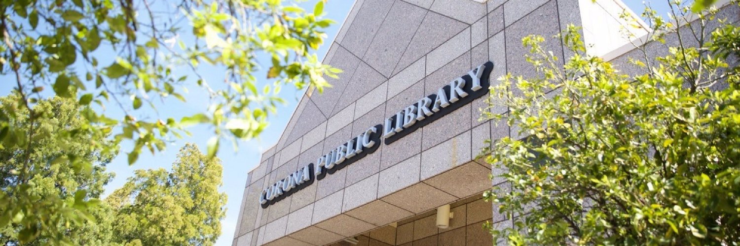 Corona Public Library banner