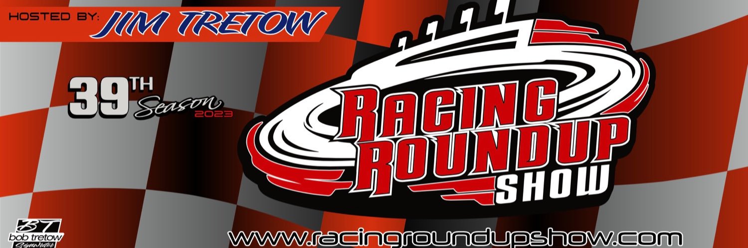 The Racing Round Up Show banner